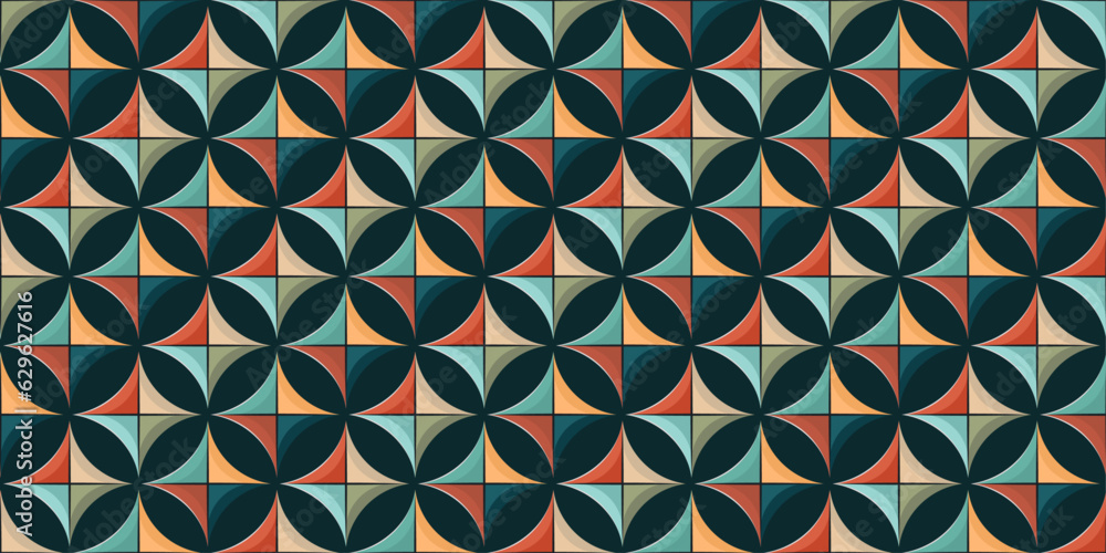 Aufkleber four-pointed star of different colors, texture pattern of identical four-pointed retro stars. for se