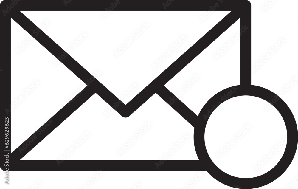Poster mail icon vector sign. letter envelope symbol. message send to address illustration.