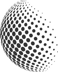 Sphere logo. Abstract ball icon. Vector illustration.