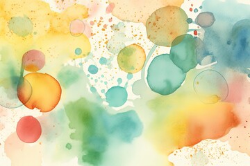 watercolor background with watercolor