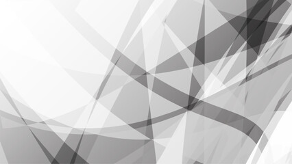 White And Gray Geometric Shape Pattern. Abstract Background. Technology Banner Wallpaper. Vector