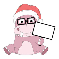 cute hippo animal cartoon