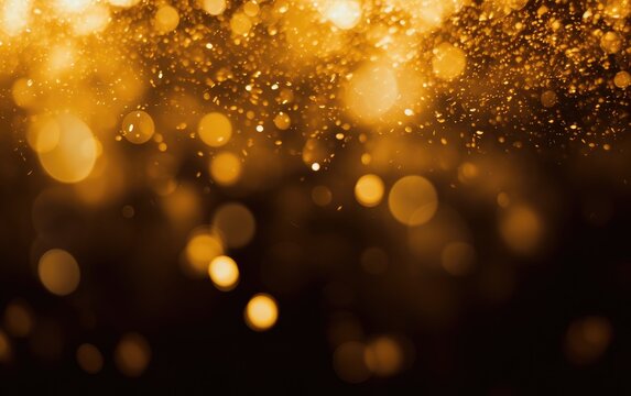 abstract gold bokeh defocus blurred background