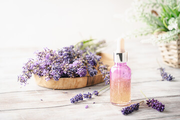 Fototapeta na wymiar Lavender beauty products