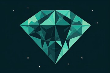 diamond on black background