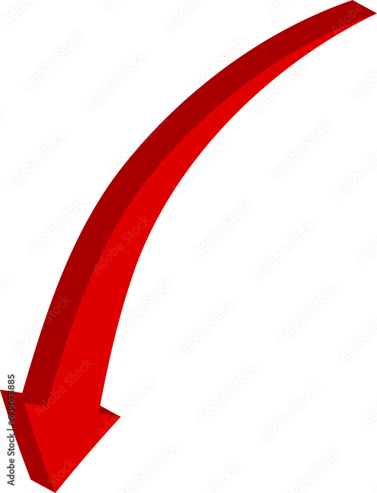 Poster red arrow icon indicating different direction. a set icons isolated on a white background for websit