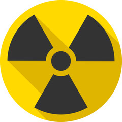 Fototapeta premium Radiation icon vector. Warning radioactive sign danger symbol.