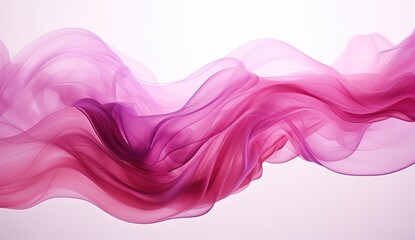 Image of Generative AI, Flowing light pink, viva magenta smoke with splashes. Soft fluid banner, spring female mood, 3D effect, modern macro realistic abstract background illustration, ink in water effect printed on Printed Glass Splashbacks