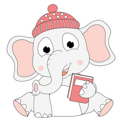 cute elephant animal cartoon
