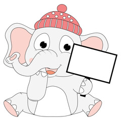 cute elephant animal cartoon