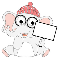 cute elephant animal cartoon