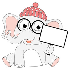 cute elephant animal cartoon