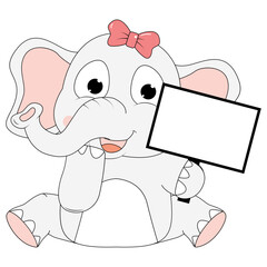 cute elephant animal cartoon