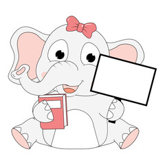 cute elephant animal cartoon