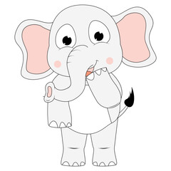 cute elephant animal cartoon
