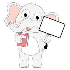 cute elephant animal cartoon