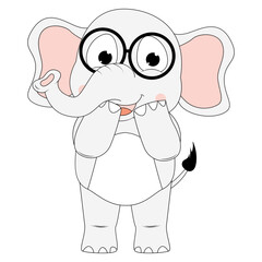 cute elephant animal cartoon