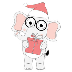 cute elephant animal cartoon