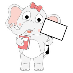 cute elephant animal cartoon