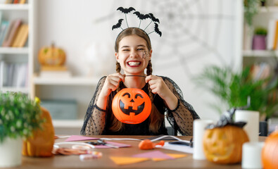 teen at Halloween