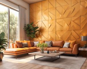 Modern interior design living room