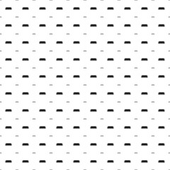Square seamless background pattern from geometric shapes are different sizes and opacity. The pattern is evenly filled with black sofa symbols. Vector illustration on white background