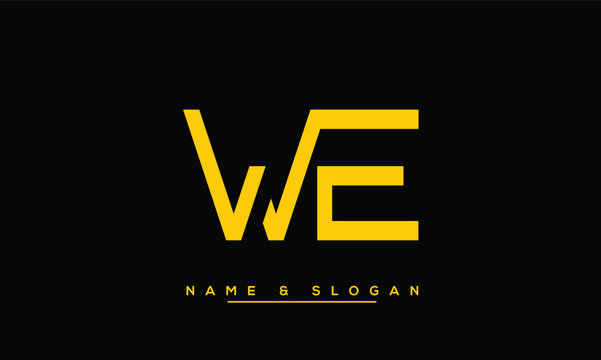 WE,  EW,  W,  E   Abstract  Letters  Logo  Monogram