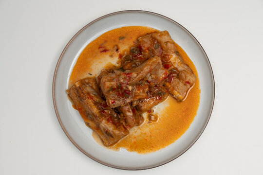 Tollos en salsa, comida tradicional canaria