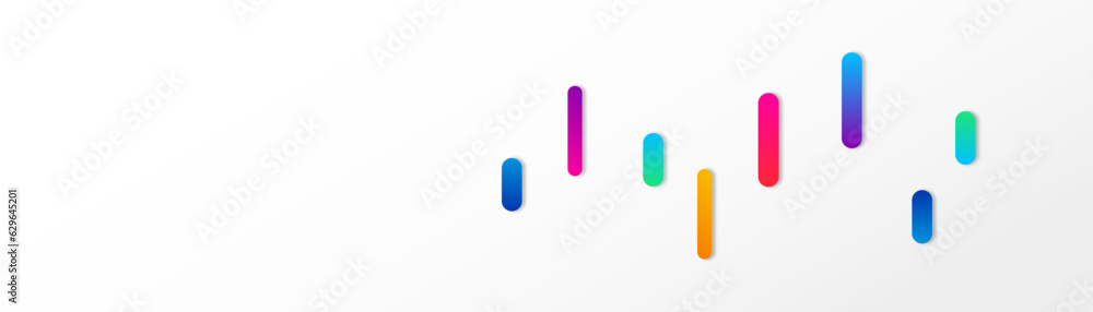 Poster abstract white background. white background with colorful elements. modern design. empty space for t
