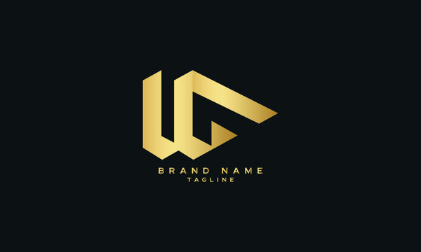 UWG, WUG, ULG, UG, GU, Abstract initial monogram letter alphabet logo design