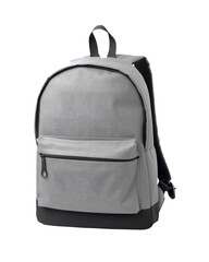 Gray backpack isolated on transparent or white background, png