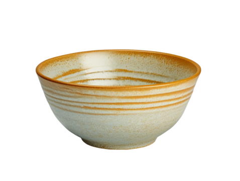 Ceramic bowl isolated on transparent or white background, png