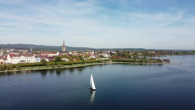 The town of Radolfzell on Lake Constance, Constance district, Baden-Wuerttemberg, Germany, Europe