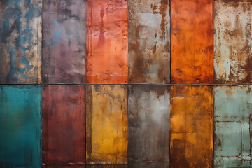Rustic Patina: Weathered Charm in Bright Colors