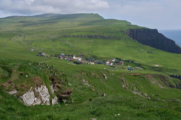 Fototapeta na wymiar Faroe Islands beautiful landscape islands