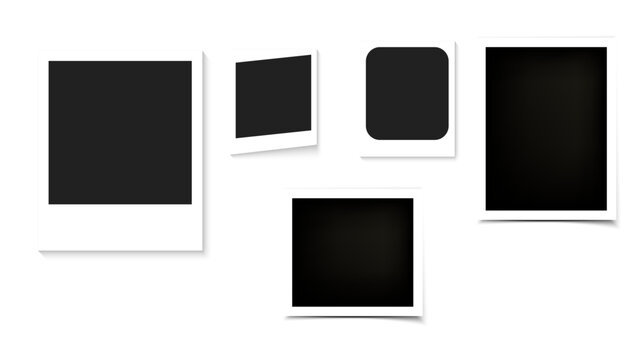 photo frames on white