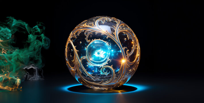 The Aetherium Orb a radiant sphere pulsating hd wallpaper. Generative Ai content