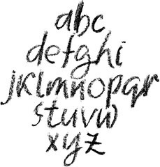 Chalk Board Letters Vector Set