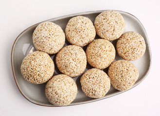 Rajgira Laddu or Amarnath laddu also known as the royal grain, eaten during fast in India 