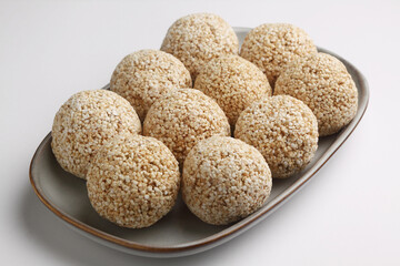 Rajgira Laddu or Amarnath laddu also known as the royal grain, eaten during fast in India 