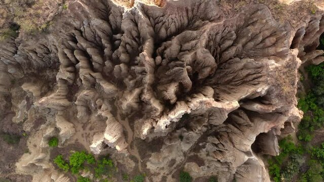 Flowing erosion landform in Yunnan, China.