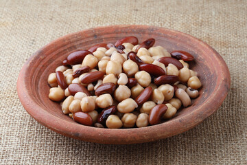 Mixed beans or pulses, source of protein. Indian pulses
