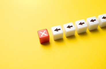 Come to rejection. Being stopped by an something. Run into a difficult obstacle. Reveal the hidden...