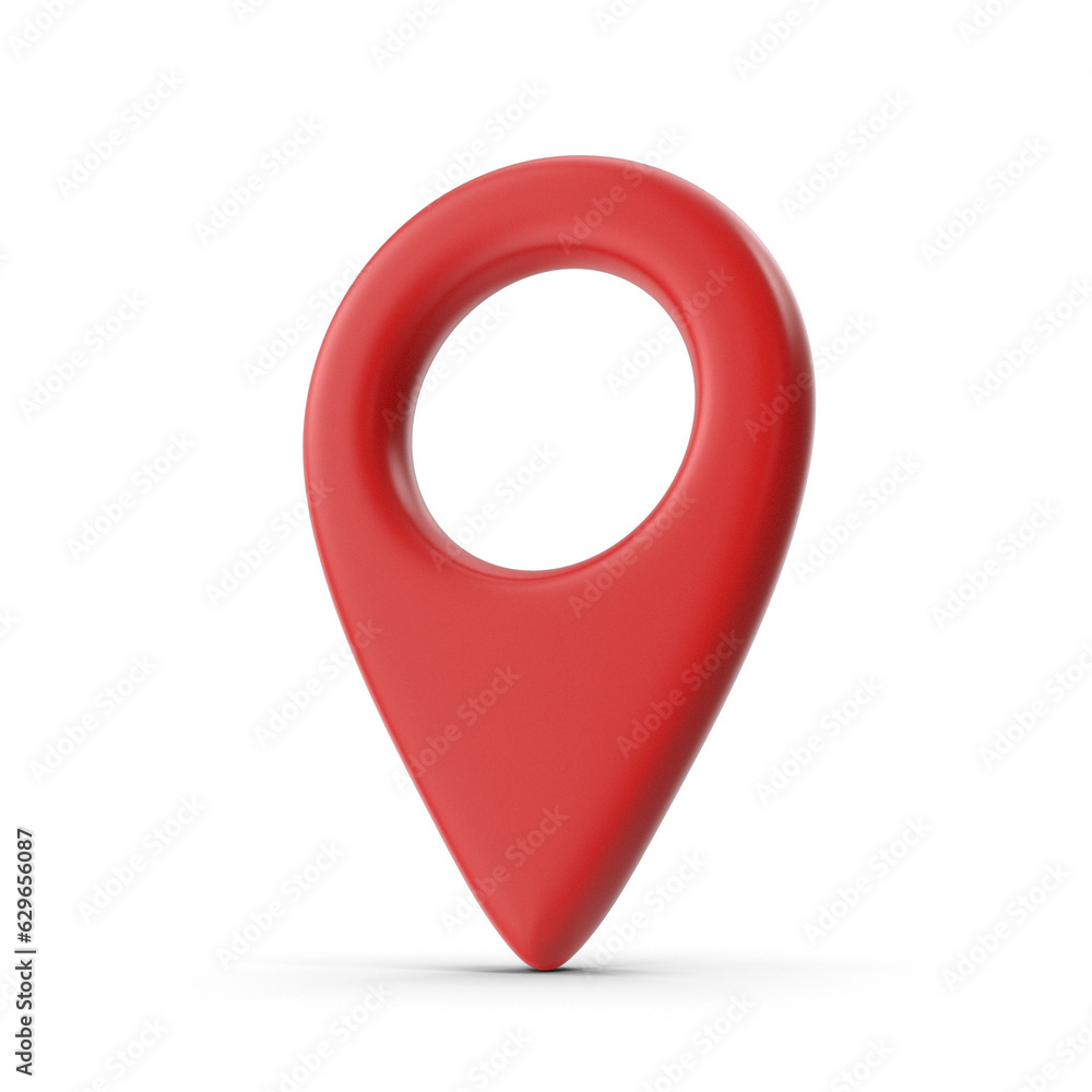 Poster 3d rendering png realistic location red map pin gps pointer markers gps location symbol, maps and na