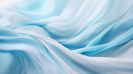 Obraz premium abstract light blue waves. ai generated