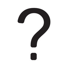 Question mark icon design with white background isolated.