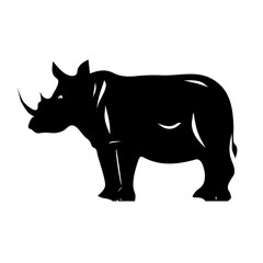 rhino isolated on white background