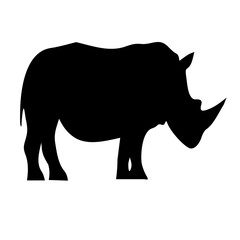 rhino silhouette vector