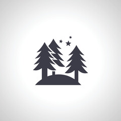 forest Icon. trees isolated icon © Gunel