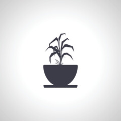 Indoor plant in a pot icon.